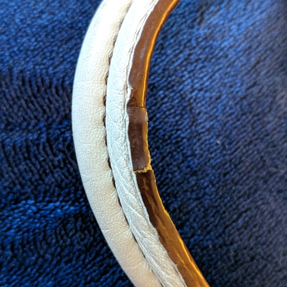 Vintage Banana Republic Leather and Straw Handbag - Picture 8 of 9